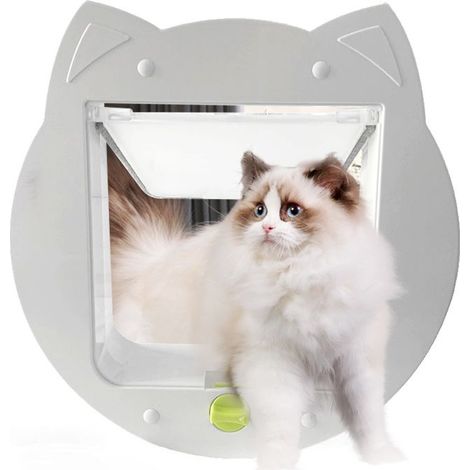 Cat Door for Screen Door for Window for Interior Doors Sliding Door Screen, Inside Openning 6.7 7 inch Weatherproof Pet Door for Cats Doggie (1/5)