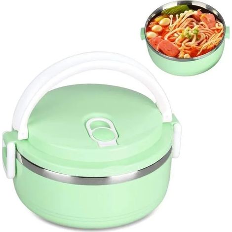 Boîte isotherme - KJEHOME - Noname - 700 ml - Acier inoxydable - Design ergonomique (1/4)
