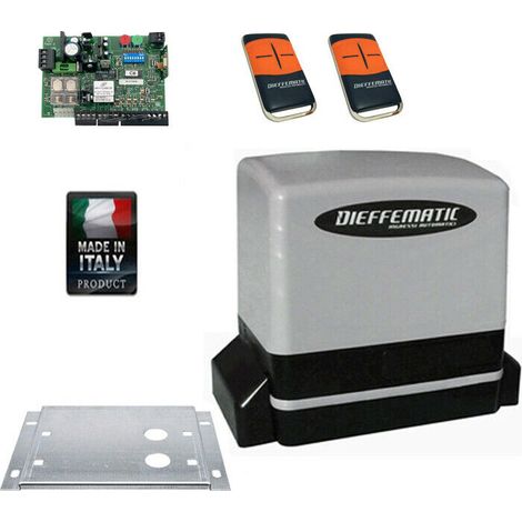 Motore Cancello Scorrevole 600kg 24v Centrale Di Comando Ricevente + Telecomandi