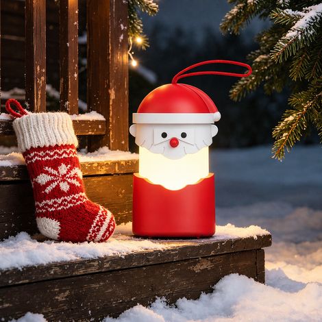 Veilleuse lanterne musicale de Noël Bonhomme de neige LED multicolore et blanc chaud 1 W avec batterie 800 mAh blanc chaud 800mah réf 9,5 × 9,5 × 11,5 cm 190 g – Livraison gratuite