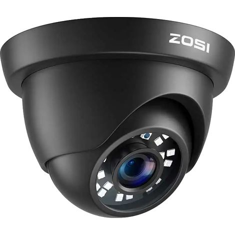 Telecamera di sicurezza, Full HD 1080P, design impermeabile, nera (1/2)