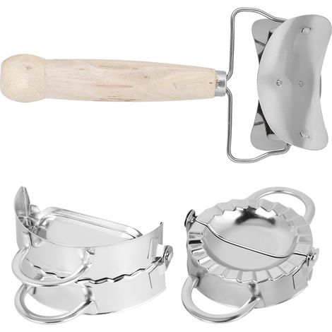 Ensemble de machine à raviolis manuelle en acier inoxydable 304 avec outil pour pâte à raviolis - Ustensiles de cuisine (1/5)