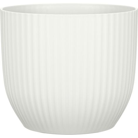 Scheurich Blumentopf Kunststoff Ø 14,6 x 13 cm chalk white