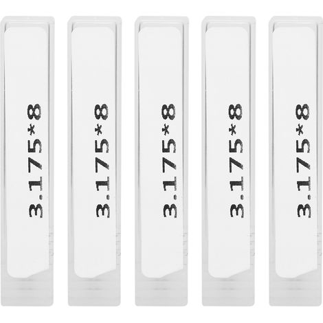 Lot de 5 fraises hélicoïdales professionnelles pour bois, couteaux de défonceuse 3.175 x 8mm (1/5)
