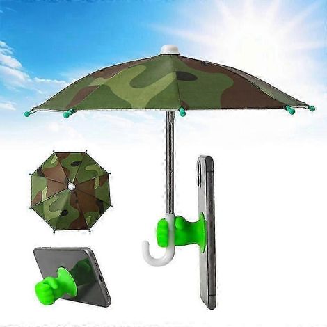 Support parapluie pour téléphone portable, mini-parapluie pare-soleil avec ventouse réglable, visière anti-éblouissement universelle pour l'extérieur (1/4)