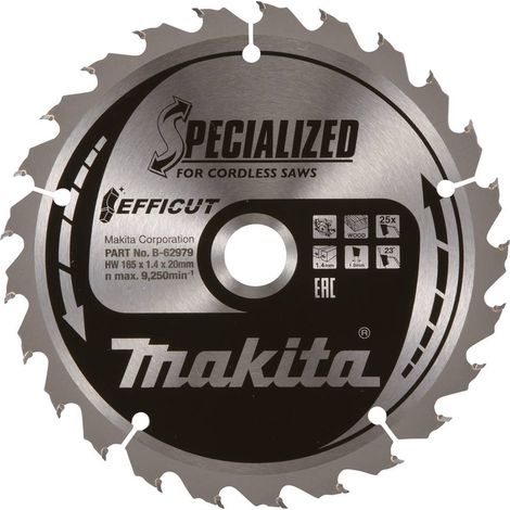 Makita E-08682 Lama circolare 185 x 30 x 1.45 mm Numero di denti: 24 1 pz. (1/3)