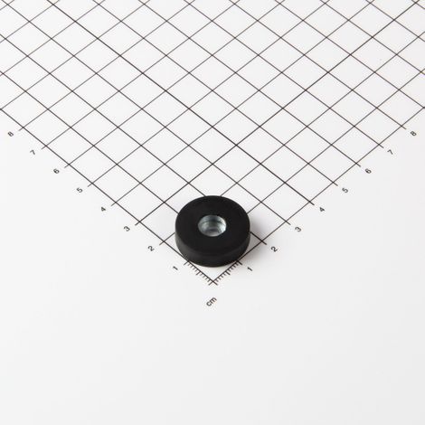 Magna-C Gummiertes Magnetsystem Ø22x6mm mit zylindrischer Senkung (1/5)