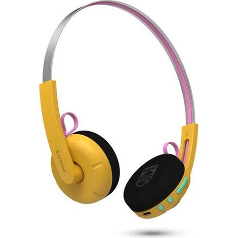 Philips Kabellose Kopfhörer Moving Sound Gelb