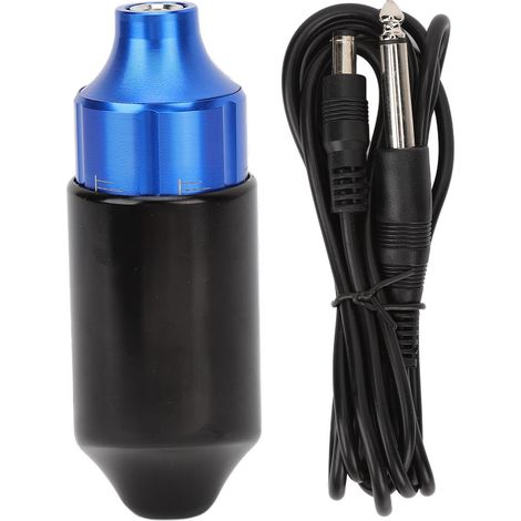 Machine à tatouer DC stylo professionnel bleu avec cordon clip, moteur puissant pour artiste tatoueur (1/5)