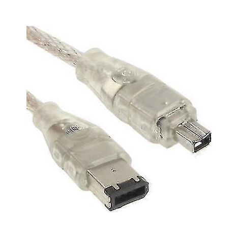 Câble FireWire IEEE 1394 6 broches vers 4 broches de haute qualité, longueur : 5 m (1/4)