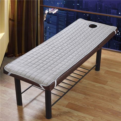 Couverture De Drap De Table De Massage Antidérapante Avec Bande élastique 190x80cm Gris (1/5)