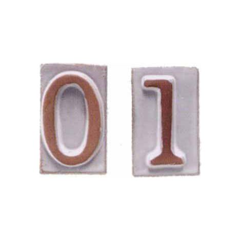 Número Cívico Vasarte Terracota 6/9 Telcom