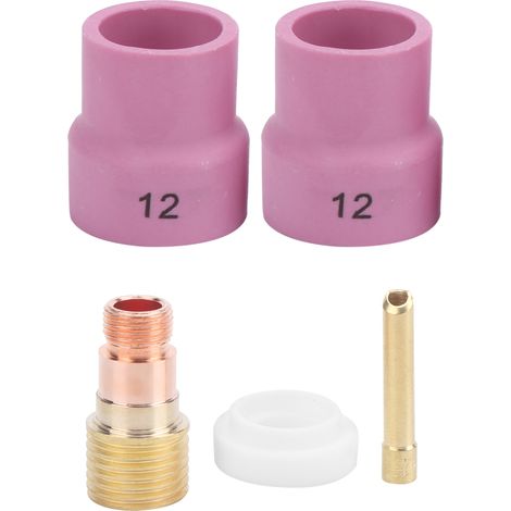 Kit de soudure OCIM12 buse céramique rouge avec accessoires, compatible WP-17/18/26, 2.4 mm, pour chalumeau TIG, lot complet. (1/5)