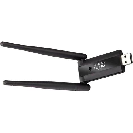 Répéteur/amplificateur WiFi USB avec deux antennes-étendez facilement votre signal sans fil, Compatible avec tous les routeurs (1/5)