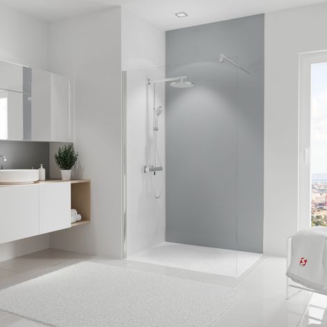 Panneau mural Gris argenté, Schulte, 90 x 255 cm