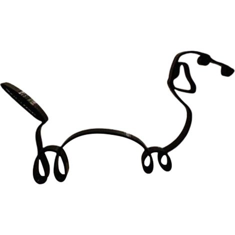 Sculpture minimaliste de chien, décoration intérieure, figurine abstraite moderne, 1 pièce (1/3)