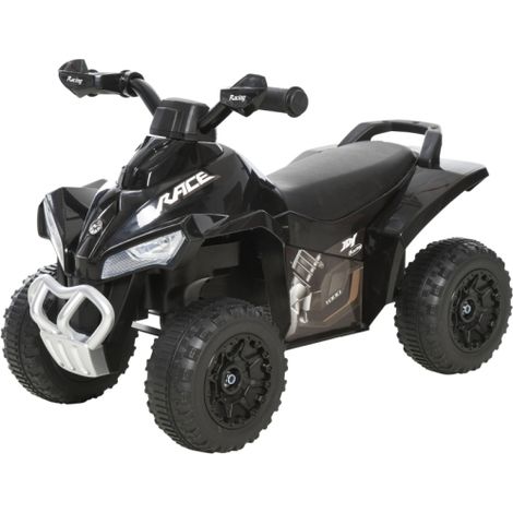 Power-Free Kids Ride-On Toy Quad for Ages 18-36 Months, Foot-to-Floor Sliding Fun in Black Color
