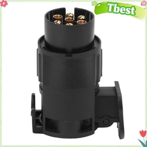 Connecteur Remorque - Adaptateur Prise 7 Broches vers 13 Broches et 13 Broches vers 7 Broches - Compatible Norme Européenne - 2 Pièces (1/5)