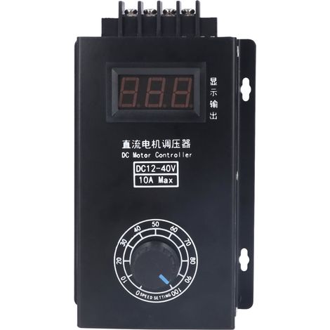 Contrôleur de vitesse moteur à balais DC 12‑40V 10A régulateur PWM universel sans palier (1/5)