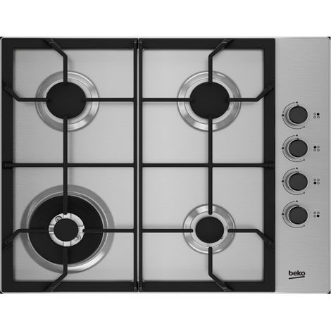 Placa de cocina Beko hibw64125sx 4 quemadores gas seguro (1/5)