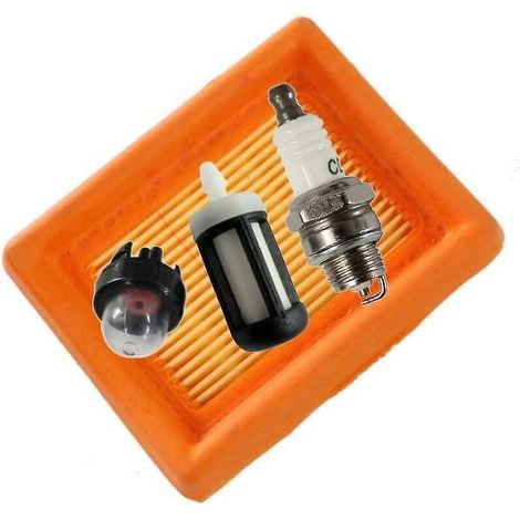 Luftfilter + Kraftstofffilter + Zündkerze für Stihl Fs120, Fs200