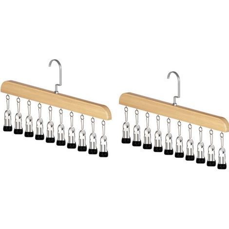 10 clips multifonctionnels clip rack de rangement, chapeau, chaussettes rack de rangement, étendoir à linge (2pcs) (1/5)