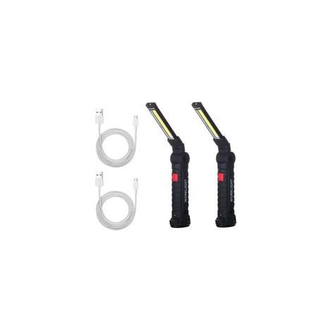 Coavas – Wiederaufladbare COB-LED-Taschenlampe – 5 Leuchtmodi – Magnetfuß und drehbarer Haken – 4 bis 7 Stunden Akkulaufzeit – Beleuchtung in verschiedenen Winkeln (1/5)