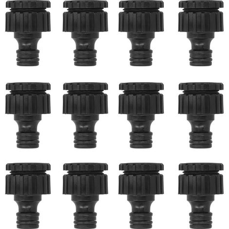 12pcs G1 / 2 G3 / 4 Femelle Feme Ficet Garden Garden Adaptateur Rapports de connecteur réutilisables (1/5)