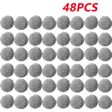 (48 pièces) Accessoires pour robot nettoyeur de vitres Purerobo W-R3S : balais ronds universels, chiffons de nettoyage, pièces pour aspirateur Hobot 168 et 188. (1/4)