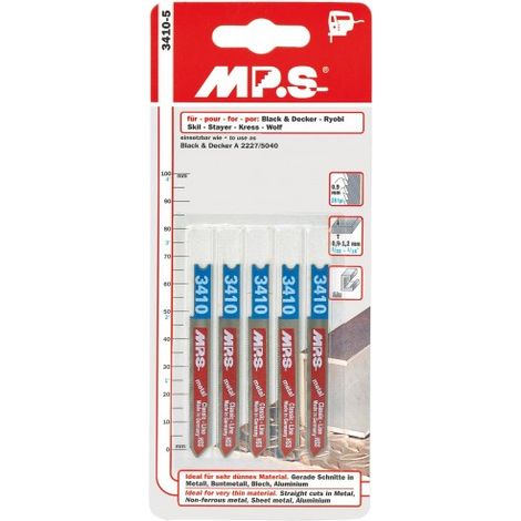FPLUS hoja calar metal b.decker 3410-5 , Sierra de calar acero 3 mm B&D
EAN: 8435023765261

Especificaciones
Cogida. Tipo BLACK & DECKER
Espesor de corte Hasta 2 mm
Descripción Den