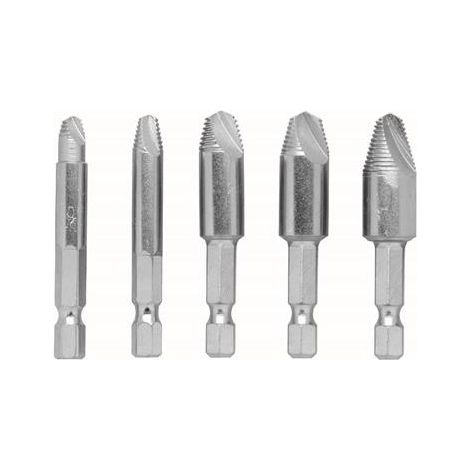 Lots de 5 extracteurs de vis en acier HSS 4241 (1/3)