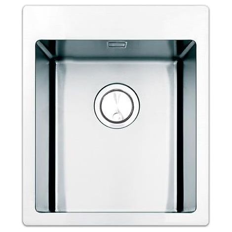 Apell LNP40F Linear Plus Lavello da incasso 1 vasca in acciaio inox spazzolato 40x51 cm (402x510x201 mm) colore Acciaio (1/2)