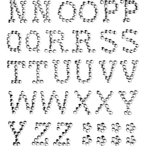 Glorex P&D Buchstabe N-Z crystal Bastelmaterial