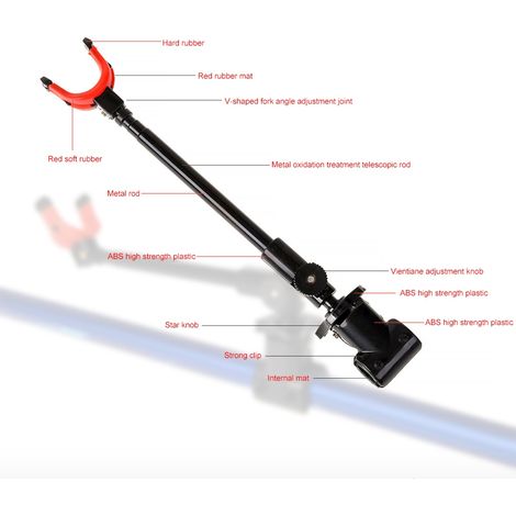 Support de canne à pêche extérieur robuste, réglable et durable (1/5)