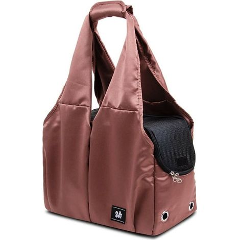 Sac Transport Chat Chien, Respirant Sac de Transport en Bandoulière, avec Sangle de Sécurité Interne, caramel (1/5)