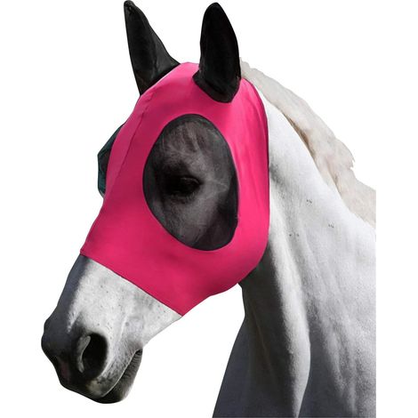Masque Anti-Mouches pour Chevaux avec Oreilles Masque de Cheval en Maille Respirante pour Protection UV et Mouche Equine Masque Anti-Mouches équestre Standard (1/5)