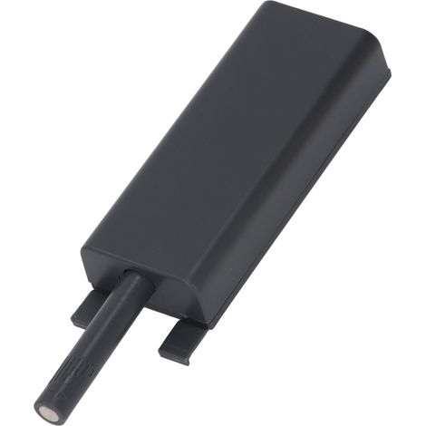 Poussoir électrique aimanté automatique intelligent réglable sans poignée pour armoire tiroir placard porte gris noir plastique 98mm avec batterie lithium 3 vis USB (1/5)