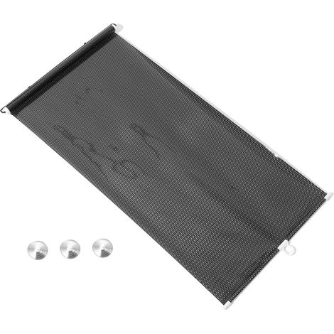 Haz clic para ver la imagen completa. 0,60 € Parasol para coche - Parasol enrollable para parabrisas de PVC negro.