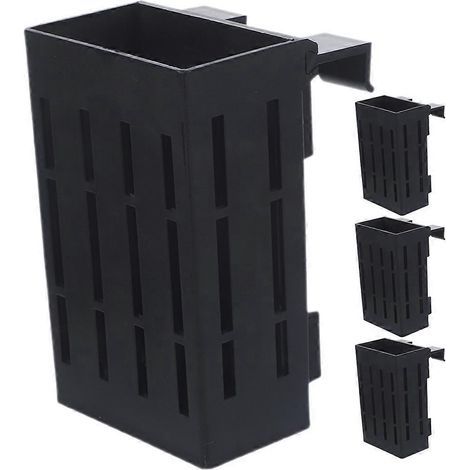 Set mit 4 Kunststoff-Wasserpflanzenhaltern für Aquarien, Hängeampeln mit Löchern – 12,50 x 8,00 x 5,50 cm (1/4)