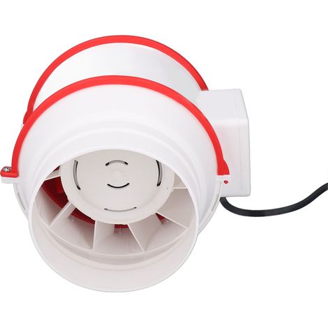 15 cm ABS-Abluftventilator, runder Luftkanal, Drehzahlverstärker 2220–2600 U/min, wasserdicht (IPX2), Belüftung und Luftzirkulation, 220-V-EU-Stecker (1/5)