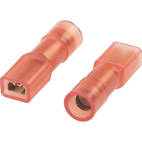 Cosse faston RS PRO, Isolé, Rouge (1/2)