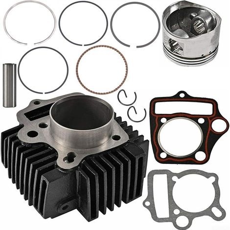 Cylindre de 52,4 mm pour kit d'anneau de piston haute performance en métal pour moteur 110 CC 125 CC 4T Entretien de Pocket Bike (1/5)
