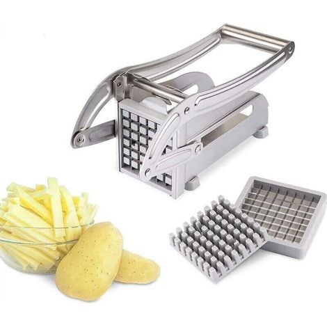 Tagliapatate professionale in acciaio inox per patatine fritte e verdure, per uso domestico e commerciale. (1/5)