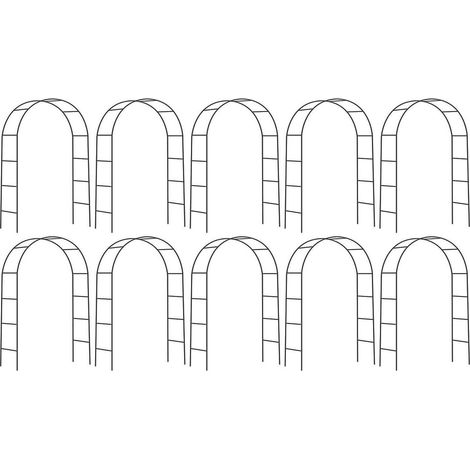 Arche déco en fer noir Atea Lot de 10 (1/4)