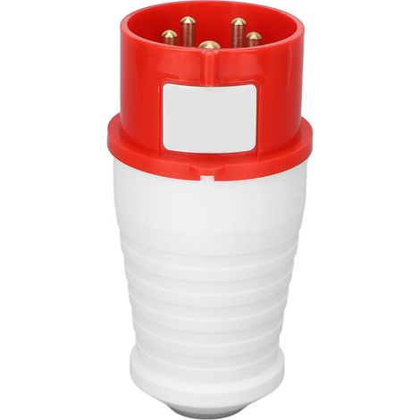IP44 Waterproof Industrial Socket, Anti-Aging, Red 5-Pin CEE Plug Connector for Camping Caravans, 16A 220-380V HR-015 Male (1/5)