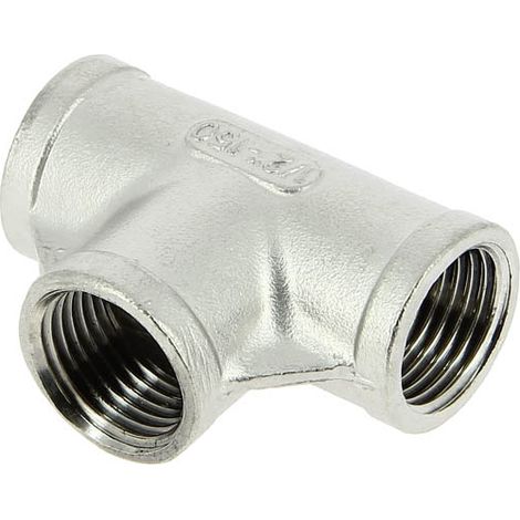 Té inox égal Femelle 1/2