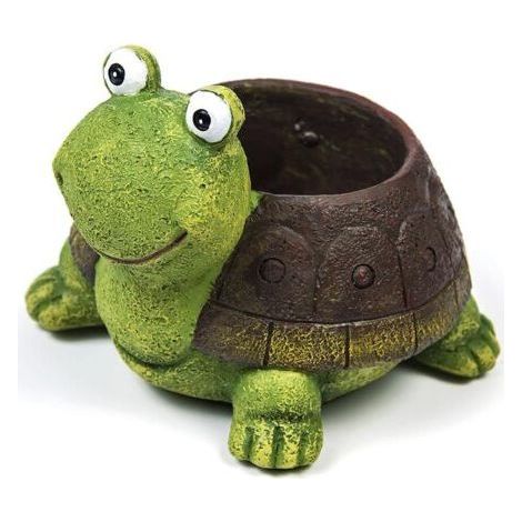 Pots de Plantes, Animal Mignon en Forme de Dessin animé succulentes Vase Pots de Fleurs, récipient, décoration Pots de jardinière, Bureau Mini Ornement (Tortue) (1/4)