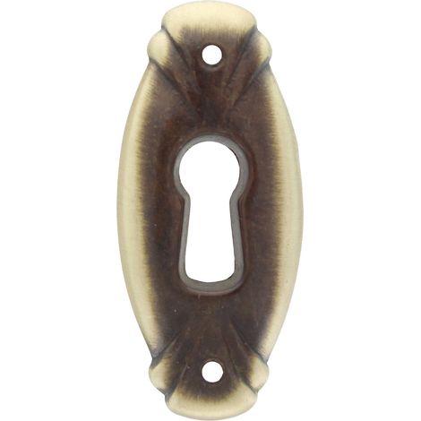 50PZ BOCCHETTA ANTICHIZZATA ART.30622 MM.20X46 BRONZO SFUMATO (1/2)