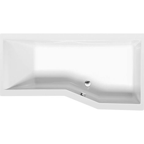 Polysan Vasche da bagno - Vasca da bagno asimmetrica VERSYS R, 160x84x47 cm, destra, bianco 15611