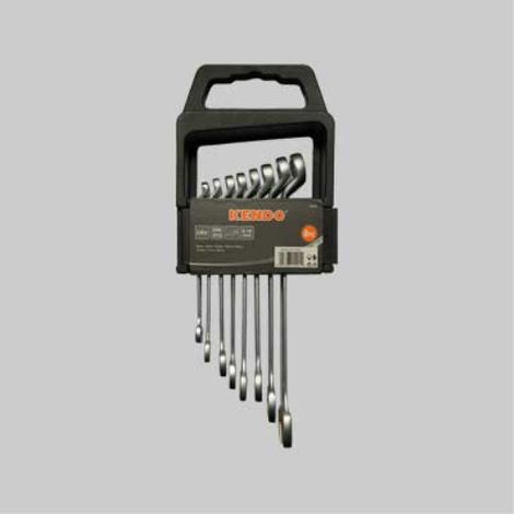 Serie chiavi combinate con supporto kendo 8 pezzi contenuto 8-19 mm KENDO (1/2)
